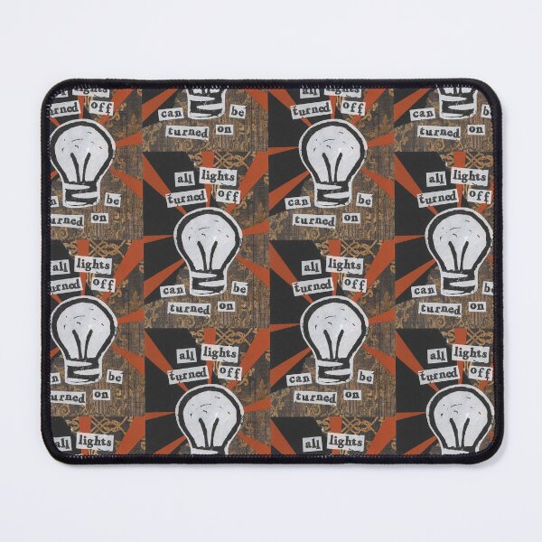 Item preview, 'All Lights Turned Off Can Be Turned On' Lino print collage designed and sold by zinesbyscout.