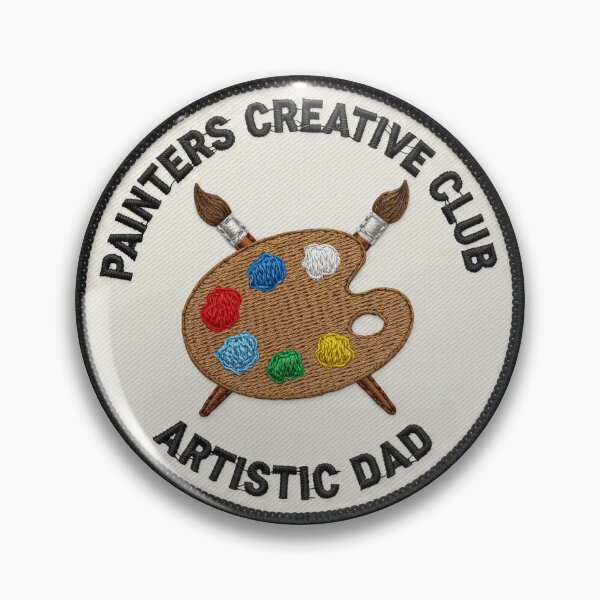 Item preview, Painters Creative Club Artistic Dad Patch designed and sold by Teeny Quities.