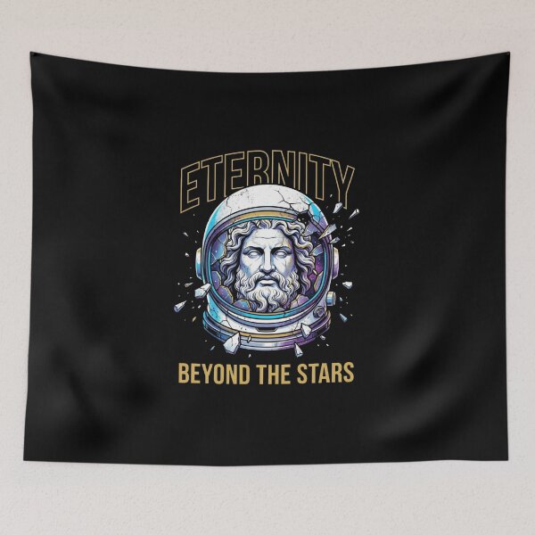 Item preview, Cosmic Eternity Astronaut Greek Statue T-Shirt designed and sold by Rahaf-shop9.