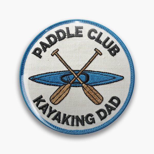 Artikelvorschau, Paddle Club Kayaking Dad Patch entworfen und verkauft von Teeny Quities.