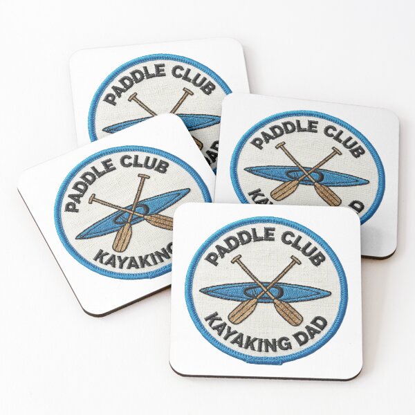 Artikelvorschau, Paddle Club Kayaking Dad Patch entworfen und verkauft von Teeny Quities.