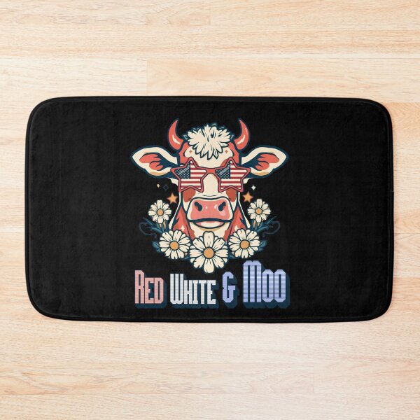 Item preview, Red White and Moo 4th of July designed and sold by tellia-kallisto.