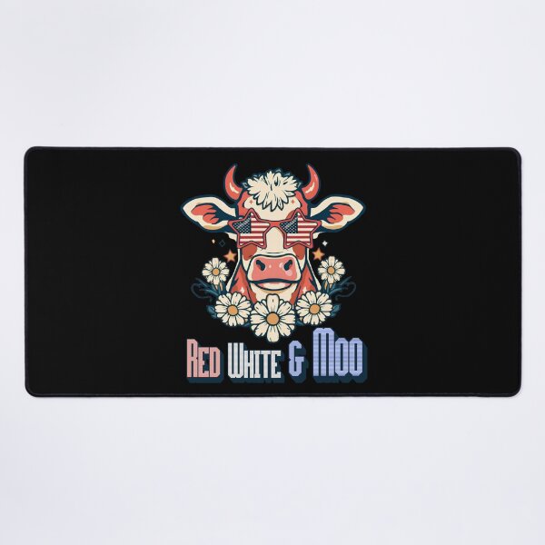 Item preview, Red White and Moo 4th of July designed and sold by tellia-kallisto.