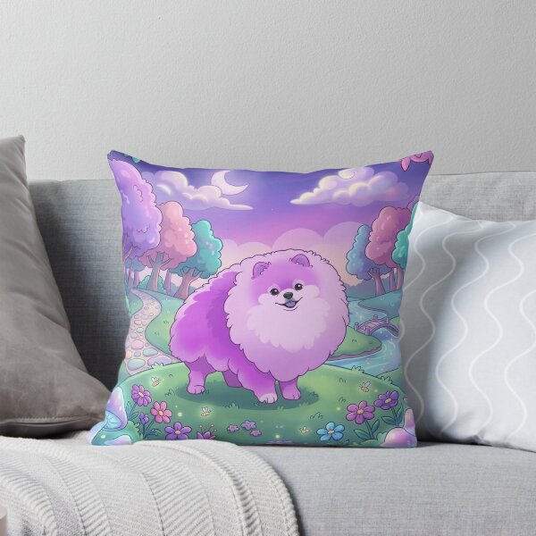 Item preview, Fluffy Lavender Pomeranian Dreamscape designed and sold by AirCrayons27.