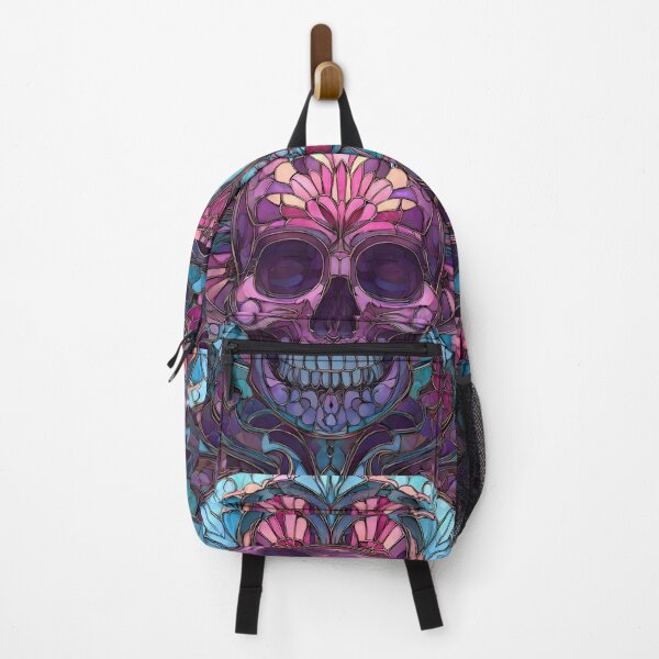 Item preview, Abstract mosaic stained glass skull designed and sold by dcrc.