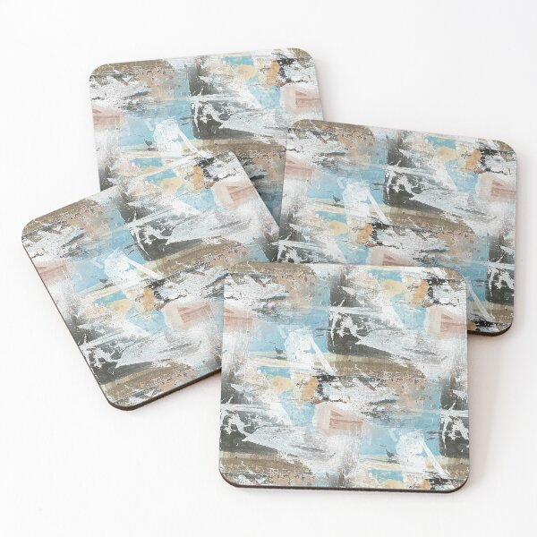 Item preview, Landscape Abstract in Blue and Brown designed and sold by Artistestella.