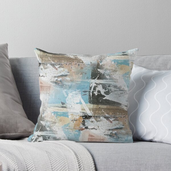 Item preview, Landscape Abstract in Blue and Brown designed and sold by Artistestella.