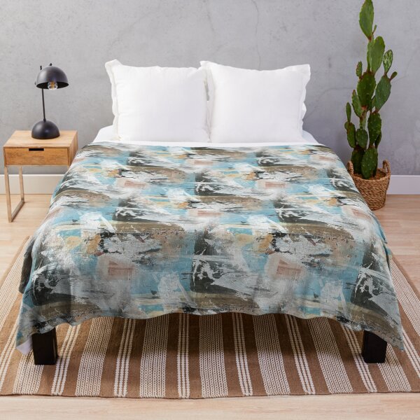 Item preview, Landscape Abstract in Blue and Brown designed and sold by Artistestella.