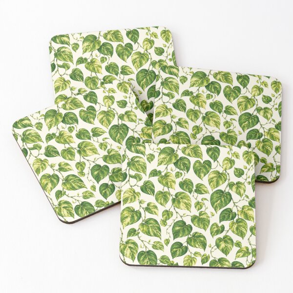 Item preview, Variegated Pothos Vine Botanical Pattern designed and sold by NaphDesigns.