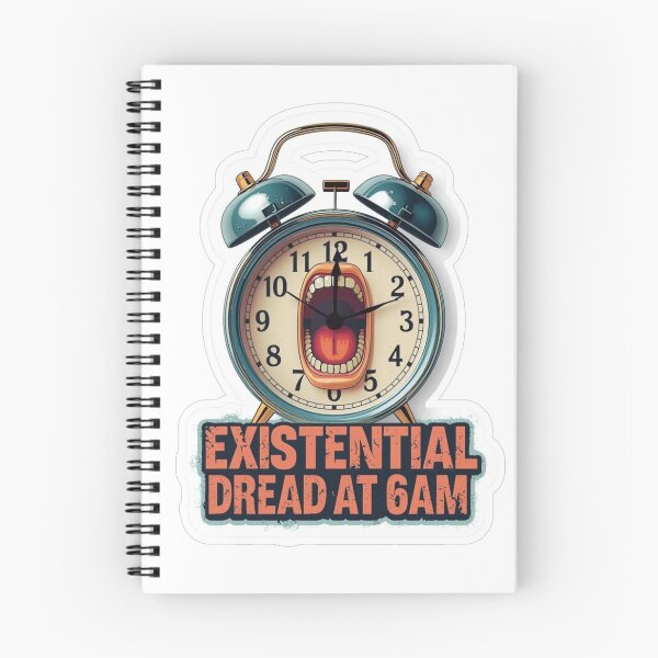 Item preview, Retro Alarm Clock Existential Dread 6AM designed and sold by MoodPeel_ .