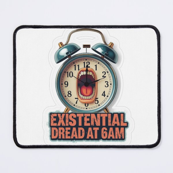 Item preview, Retro Alarm Clock Existential Dread 6AM designed and sold by MoodPeel_ .