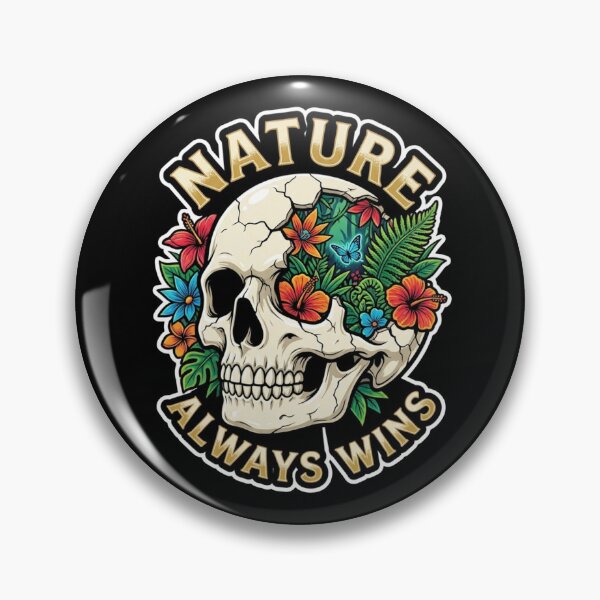 Item preview, Nature Always Wins Human Skull Tropical Biome designed and sold by Rahaf-shop9.
