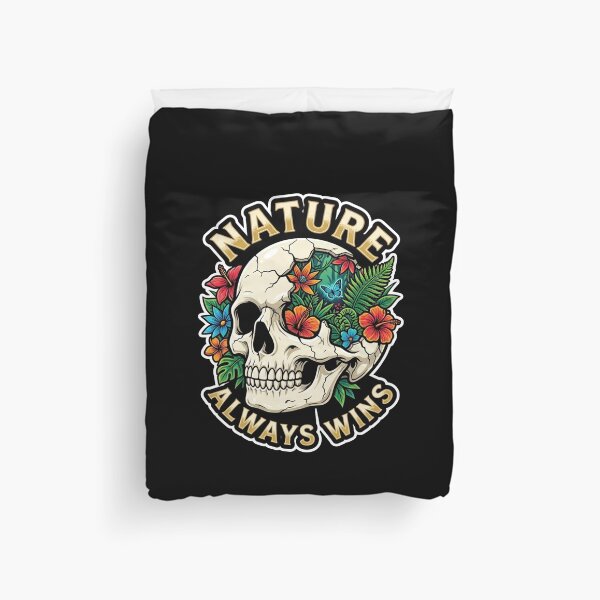 Item preview, Nature Always Wins Human Skull Tropical Biome designed and sold by Rahaf-shop9.