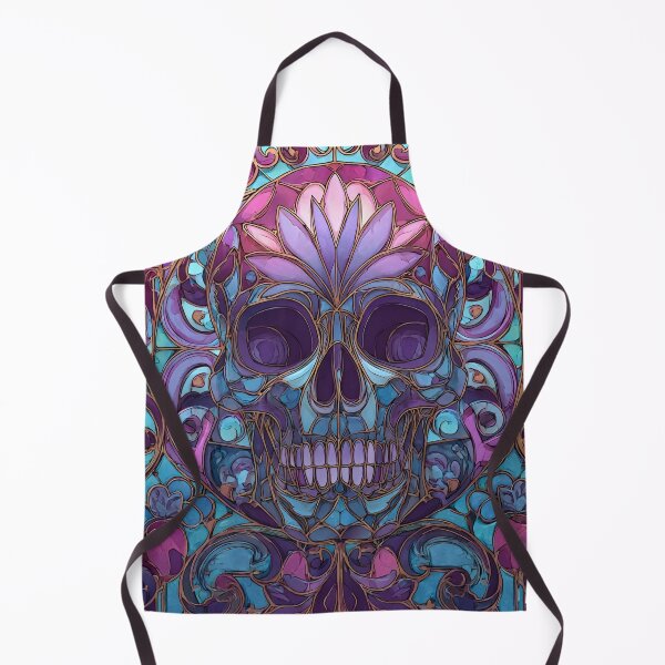 Item preview, Abstract mosaic stained glass skull designed and sold by dcrc.
