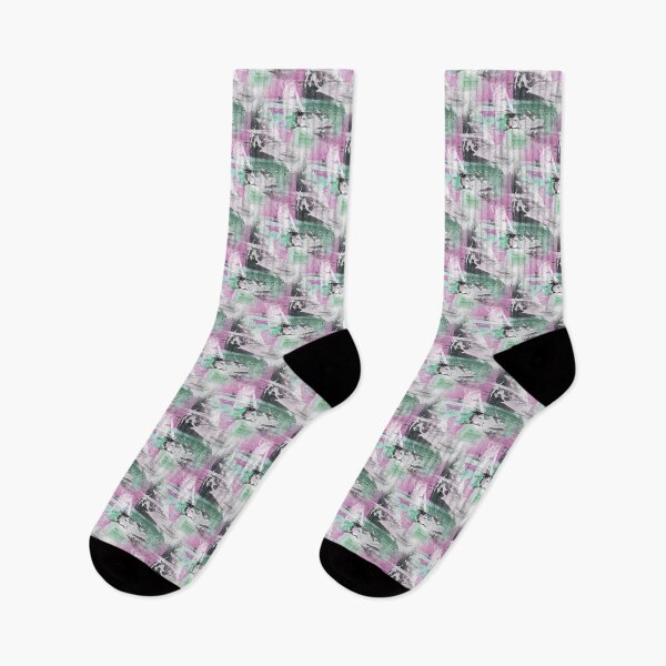 Item preview, Landscape Abstract in Pink and Green designed and sold by Artistestella.