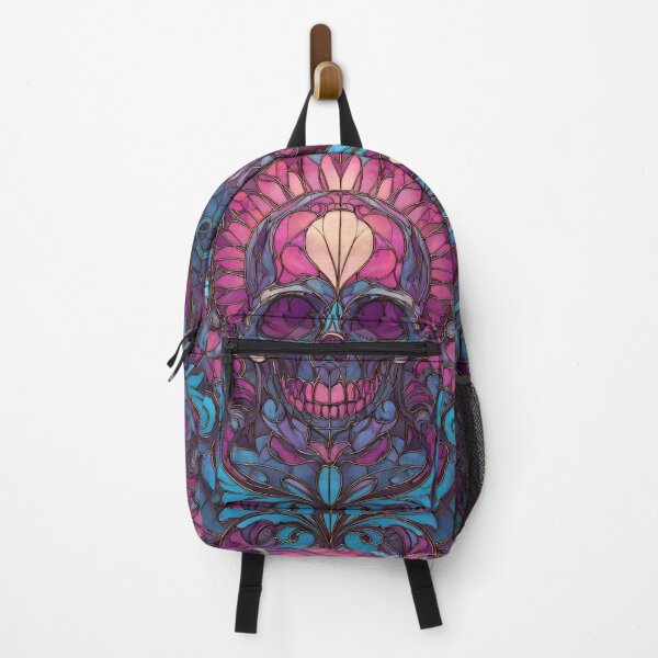 Item preview, Abstract mosaic stained glass skull designed and sold by dcrc.