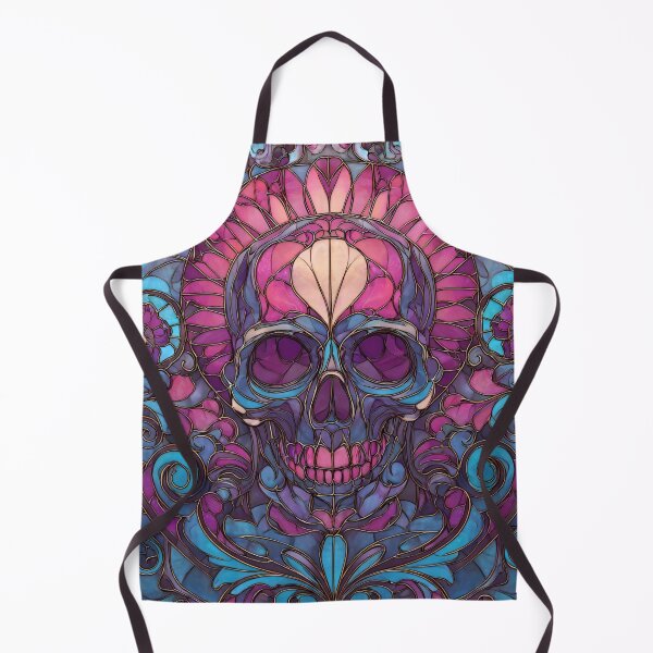 Item preview, Abstract mosaic stained glass skull designed and sold by dcrc.