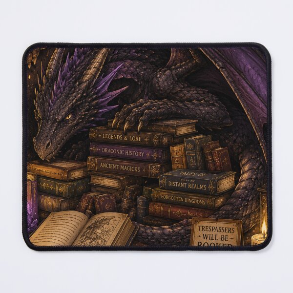 Item preview, Dragon - Book Hoarding designed and sold by Midnight-Moss.