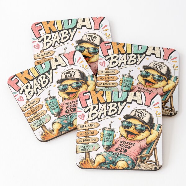 Item preview, Friday Baby Zero Ducks Given Weekend Mode Funny Graphic Tee designed and sold by 18 Life Outlaw.