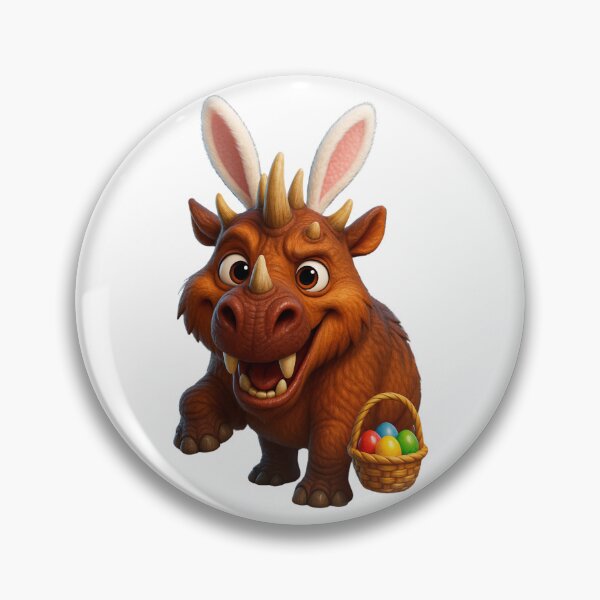 Item preview, Easter Uintatherium designed and sold by Sillytoe.