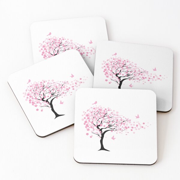 Item preview, Cherry Blossom Tree with Birds designed and sold by MagnoliaLake.
