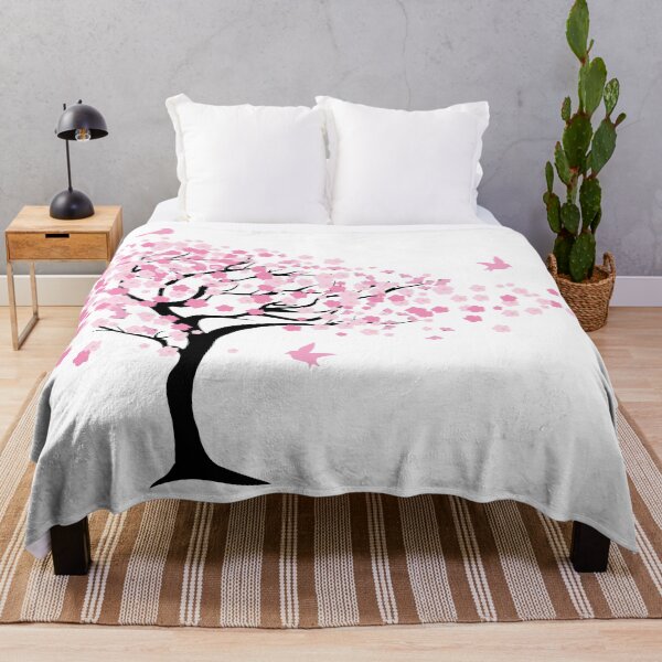 Item preview, Cherry Blossom Tree with Birds designed and sold by MagnoliaLake.