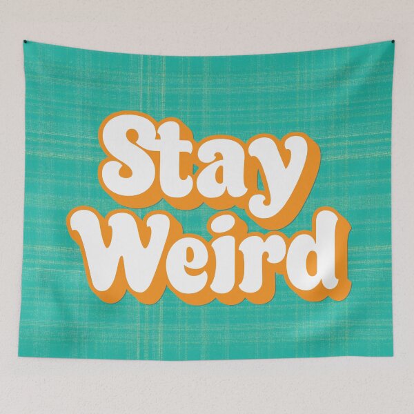 Item preview, Stay Weird Retro Typography designed and sold by Moosley Studio.