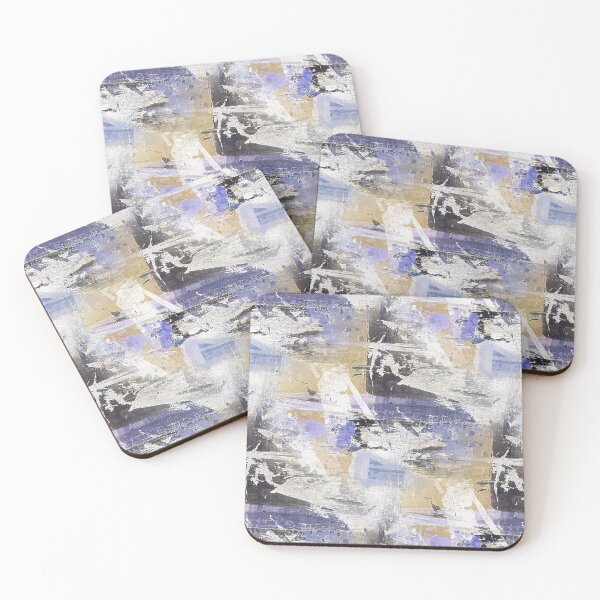 Item preview, Landscape Abstract in Purple and Yellow designed and sold by Artistestella.