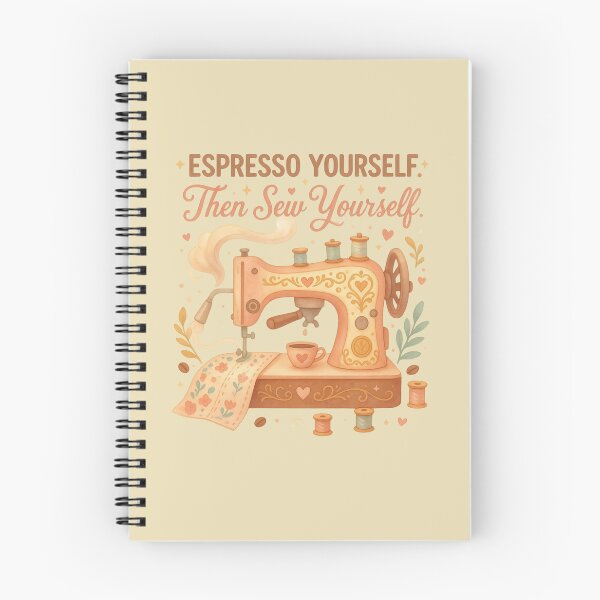 Item preview, Espresso Yourself Then Sew Yourself Funny Sewing Coffee T-Shirt designed and sold by EverStitchStudio ★★★★★.