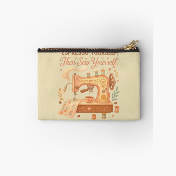 Item preview, Espresso Yourself Then Sew Yourself Funny Sewing Coffee T-Shirt designed and sold by EverStitchStudio ★★★★★.