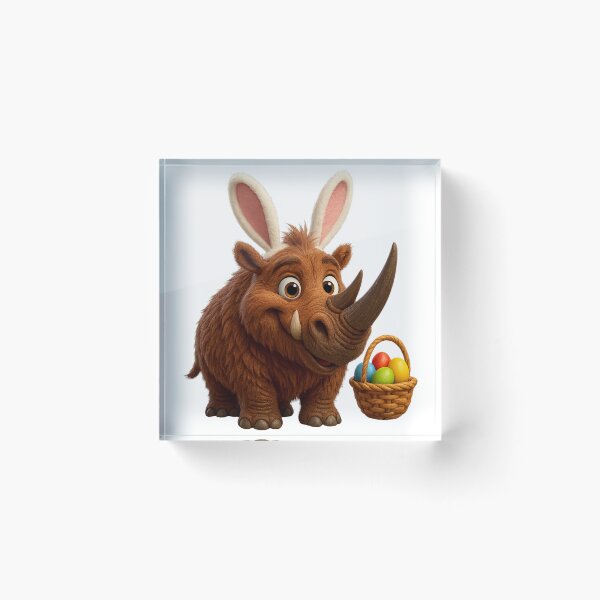 Item preview, Easter Woolly Rhinoceros designed and sold by Sillytoe.