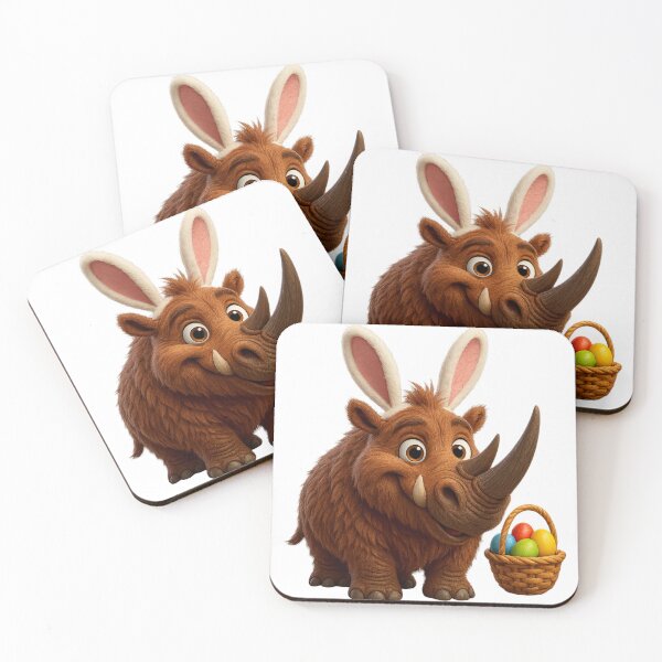 Item preview, Easter Woolly Rhinoceros designed and sold by Sillytoe.