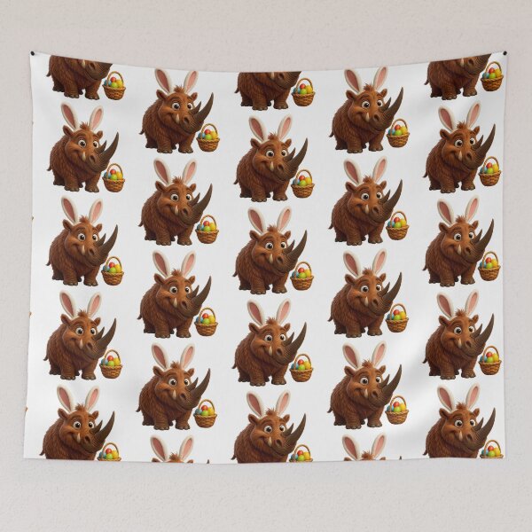Item preview, Easter Woolly Rhinoceros designed and sold by Sillytoe.