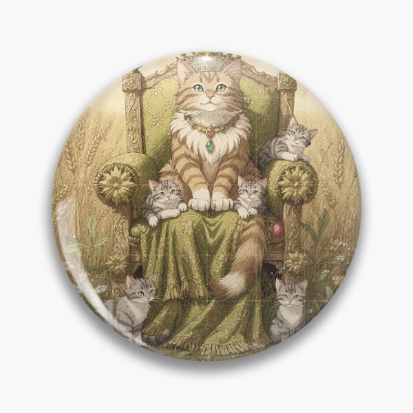 Item preview, The Empress Tarot Cat Mystical Card Art designed and sold by PictorialWhimsy.