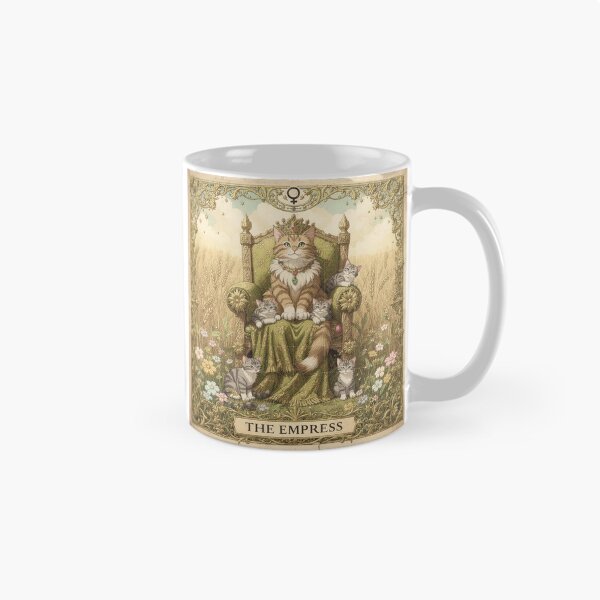 Item preview, The Empress Tarot Cat Mystical Card Art designed and sold by PictorialWhimsy.