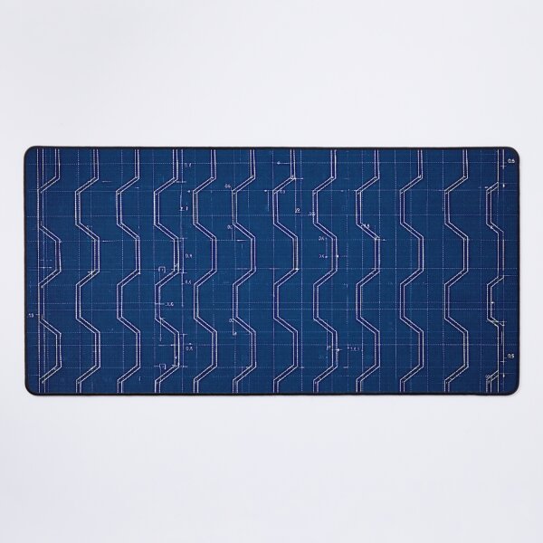 Item preview, Blueprint Zigzag Pattern Design designed and sold by FilBlue.