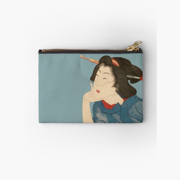 Item preview, Melancholic – Modern Ukiyo-e / Blue Gray Edition designed and sold by Black Swallow.