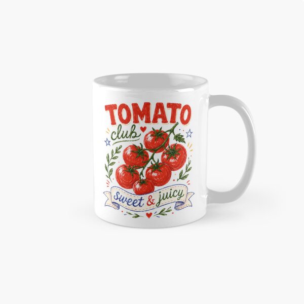 Item preview, Tomato Club Sweet & Juicy Retro Graphic | Funny Tomato Lover Club Design | Vintage Style Tomato Patch Art | Cute Garden Club Tomato Illustration | Sweet & Juicy Red Tomato Art designed and sold by Noe Mill.