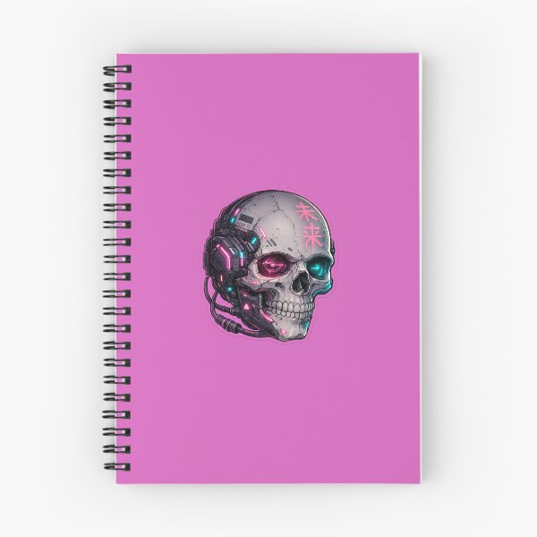 Item preview, Neon Cyberpunk Skull designed and sold by Once Upon a Store.