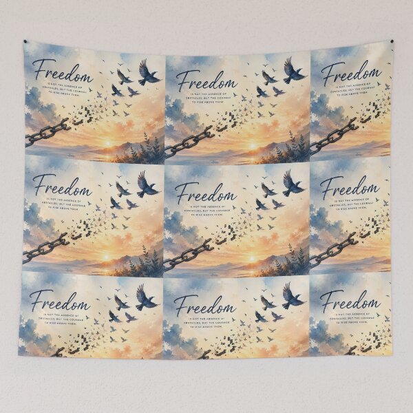 Item preview, Freedom Rising Above Obstacles Inspirational designed and sold by NaphDesigns.