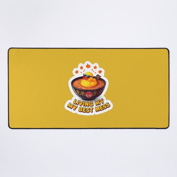 Item preview, Funny Rubber Duck Living My Best Mess designed and sold by MoodPeel_ .