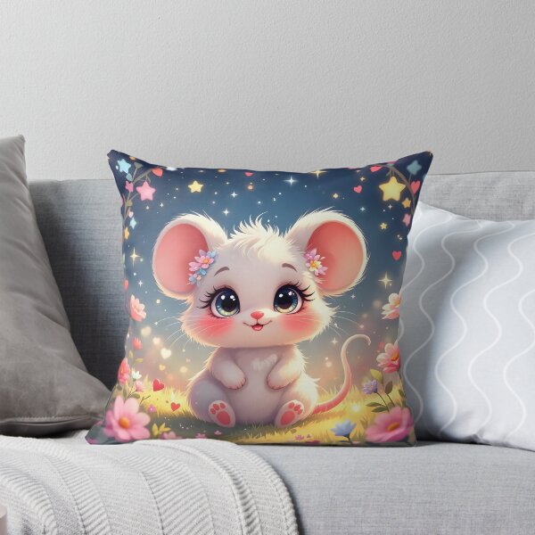 Item preview, Magical Baby Mouse in a Starlit Flower Garden designed and sold by Dragonfly-Magic.