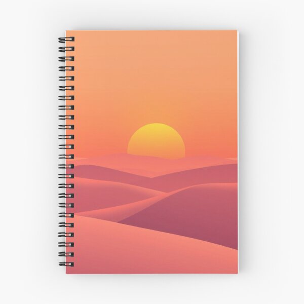 Item preview, Vibrant Desert Sunset Over Rolling Sand Dunes Art Print designed and sold by EllDAV777.