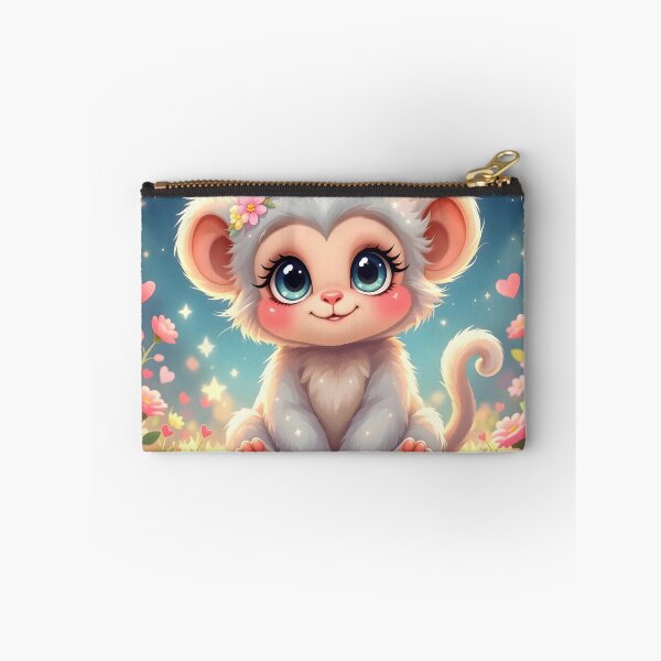 Item preview, Magical Baby Monkey in a Starlit Flower Garden designed and sold by Dragonfly-Magic.