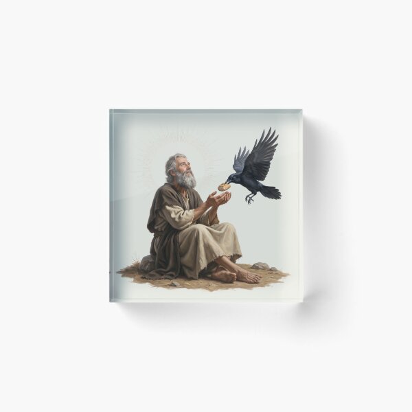 Item preview, Prophet Elijah Fed By Raven designed and sold by RRRShop.
