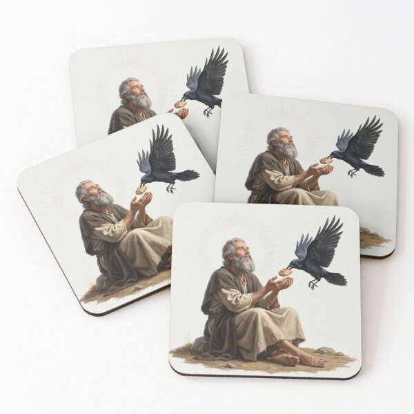 Item preview, Prophet Elijah Fed By Raven designed and sold by RRRShop.