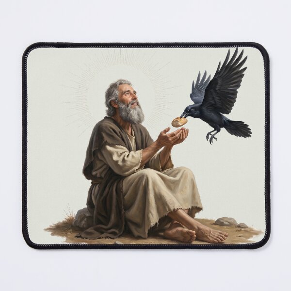 Item preview, Prophet Elijah Fed By Raven designed and sold by RRRShop.
