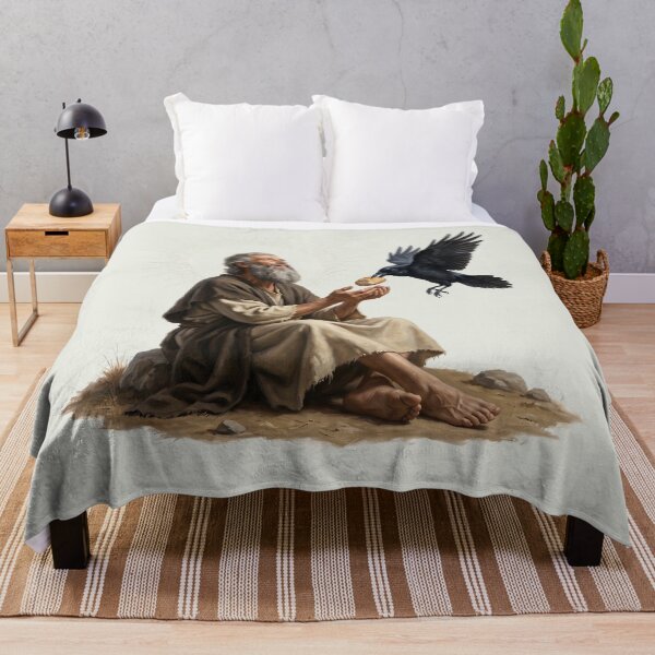 Item preview, Prophet Elijah Fed By Raven designed and sold by RRRShop.