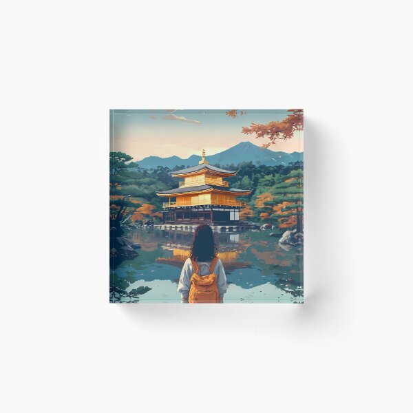 Item preview, Dreamy Anime Journey to Kinkaku-ji designed and sold by JacksoonLester.