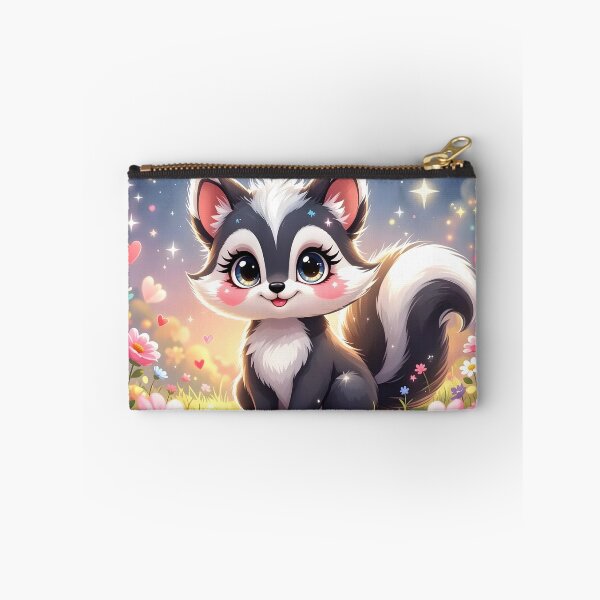 Item preview, Cute Baby Skunk in a Starlit Flower Meadow designed and sold by Dragonfly-Magic.